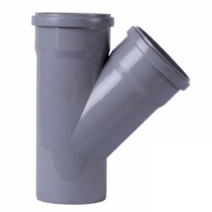 Тройник внутренней канализации 110x110мм 45°