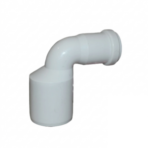 Редукция внутренней канализации 50x32мм 90° (белая)