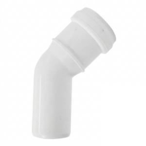 Колено внутренней канализации 32 мм 45° (белое)