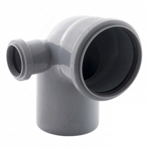 Колено внутренней канализации 110x50 мм 90° с отводом влево
