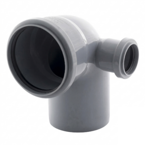 Колено внутренней канализации 110x50 мм 90° с отводом вправо