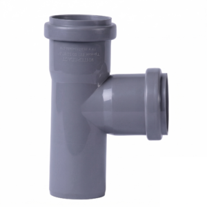 Тройник внутренней канализации 32x32мм 90° (серый)