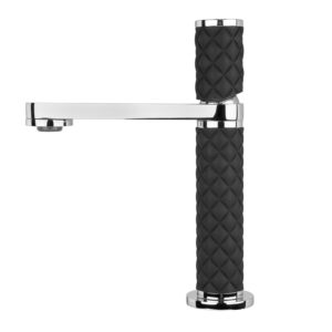 Смеситель для умывальника Nett OBH-24 однорычажный, черный/хром