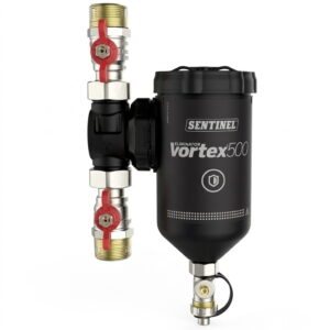 Сепаратор шлама Vailant Sentinel Vortex Extra Large 500 1 1/4" вертикальный, латунь с магнитным уловителем (M202100074)