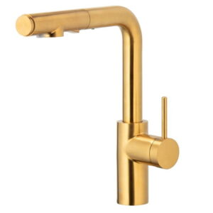 Смеситель для кухни KFA Armatura Duero Pure Basic однорычажный, золото брашированное