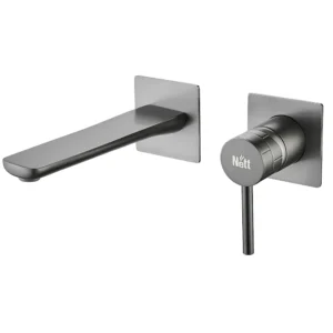 Смеситель для умывальника Nett QGr-99 скрытого монтажа, графит матовый