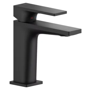 Смеситель для умывальника Nobili Seven с донным клапаном, черный матовый (SE124118/2BM)
