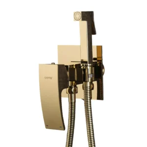 Гигиенический душ GAPPO скрытого монтажа, однорычажный, золотой (G7207-3)