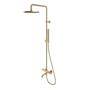 Душевая система Omnires Y с термостатом, латунь, золотой матовая (Y1234BSB)