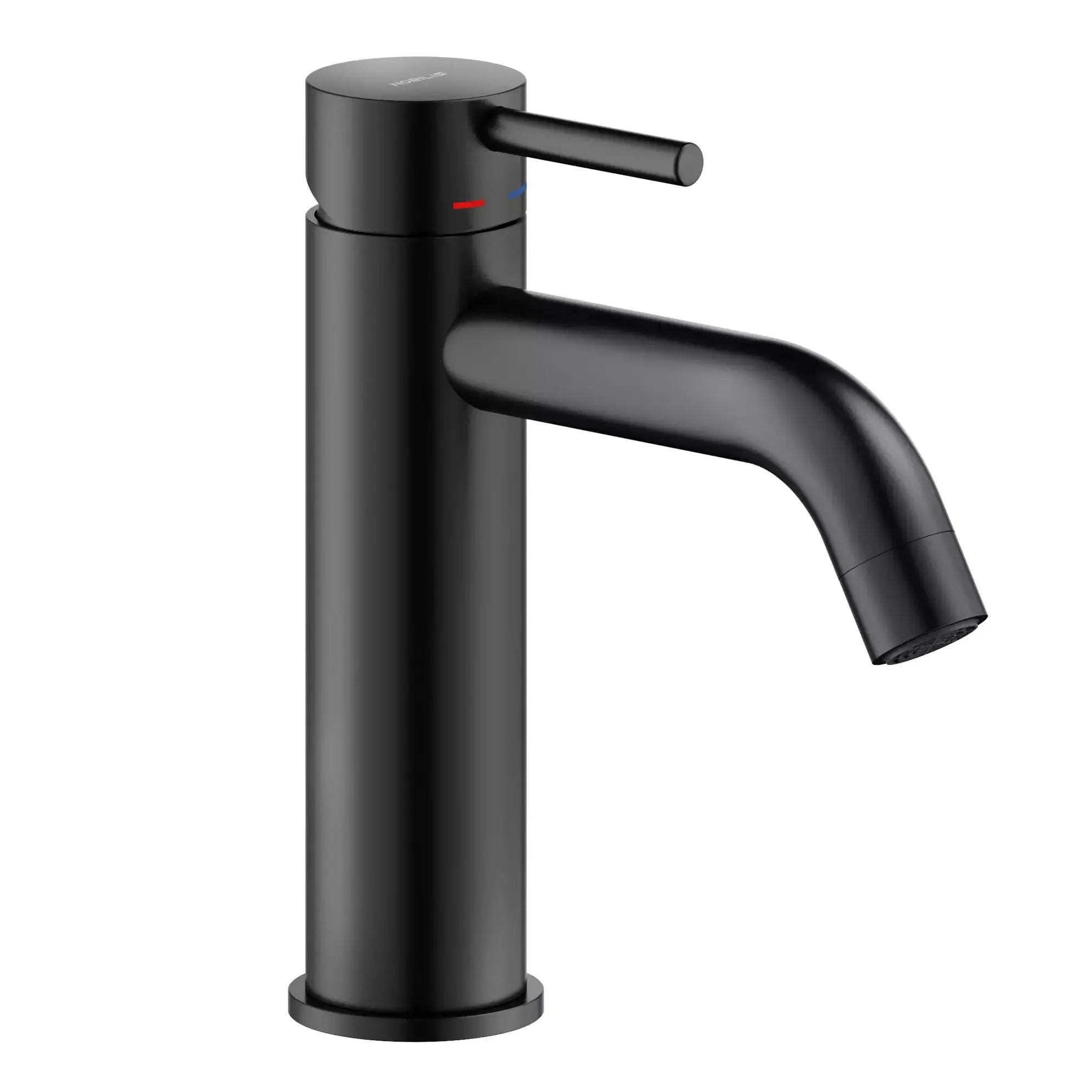 LV00118/16BM Смеситель для умывальника Nobili Live с донным клапаном, черный матовый (LV00118/16BM)