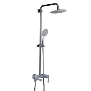 Душевая система Gappo G2402-8 с регулировкой высотиа, латунь, белый/хром