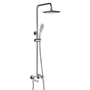 Душевая система Gappo G2448 с регулировкой высоты, латунь, белый/хром