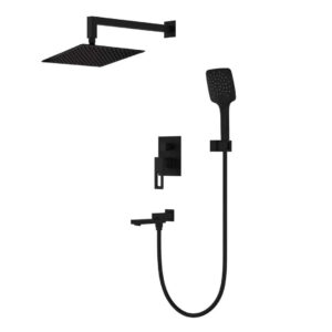 Душевая система Gappo G7117-6 скрытого монтажа, черный матовый