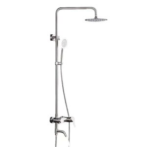 Душевая система Slat MLT-16002VR с тропическим душем, нержавеющая сталь, сатин