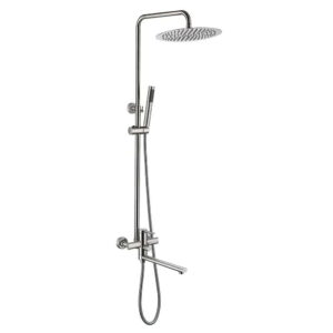 Душевая система Wezer LIL16-18 с тропическим душем, нержавеющая сталь, сатин