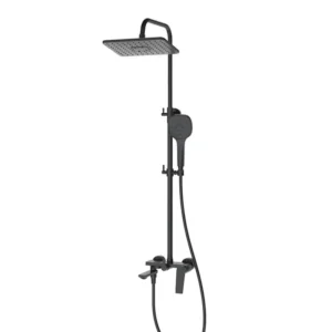 Душевая система Koller Pool Trend с изливом, латунь, черный матовый (1127480505)