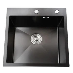 Кухоная мойка MIRA 5050HG 500х500 накладная, квадратная, графит (3 мм)