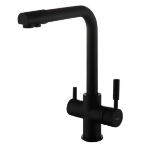 Смеситель для кухни Frap F4352-6 двухрычажный, черный