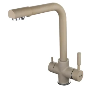 Смеситель для кухни Frap F4352-20 двухрычажный, бежевый