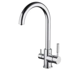 Смеситель для кухни Frap F4352 двухрычажный, хром