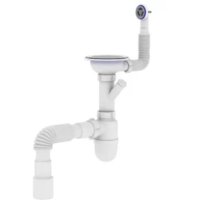 Сифон для мойки Kronoplast 3 1/2″ пластик, белый (SM27020243)