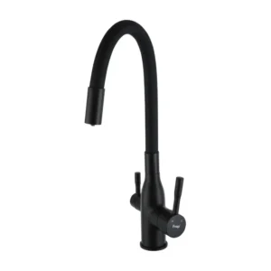 Смеситель для кухни Frap F4396-6 двухрычажный, черный