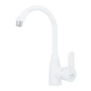 Смеситель для кухни Slat SLT-C011W однорычажный, белый (RST4-03-white/SLT-C011(W))