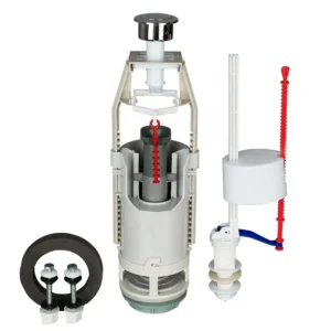 Комплект арматуры для бачка унитаза Soloplast АБк-12 1 кнопка с нижним подключением Лифт