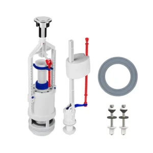 Комплект арматуры для бачка унитаза Soloplast АБк-04 1 кнопка Стоп с нижним подключением Лифт