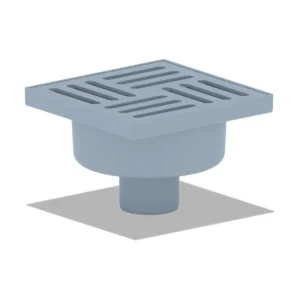 Трап для душа Kronoplast TS11501403 150x150 мм 50/180° прямой, нержавеющая сталь, серый