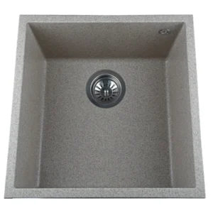 Гранитная мойка Globus Lux Ammer 440x440 врезная, квадратная, миндаль