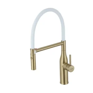 Смеситель для кухни GAPPO G4098-23 однорычажный, золото/белый