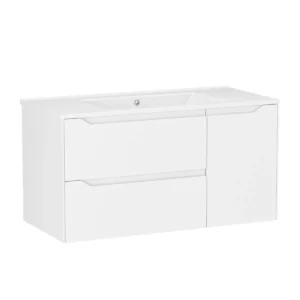 Тумба в ванную VOLLE Merida 800x465 подвесная, с умывальником, белая (1957.488001)