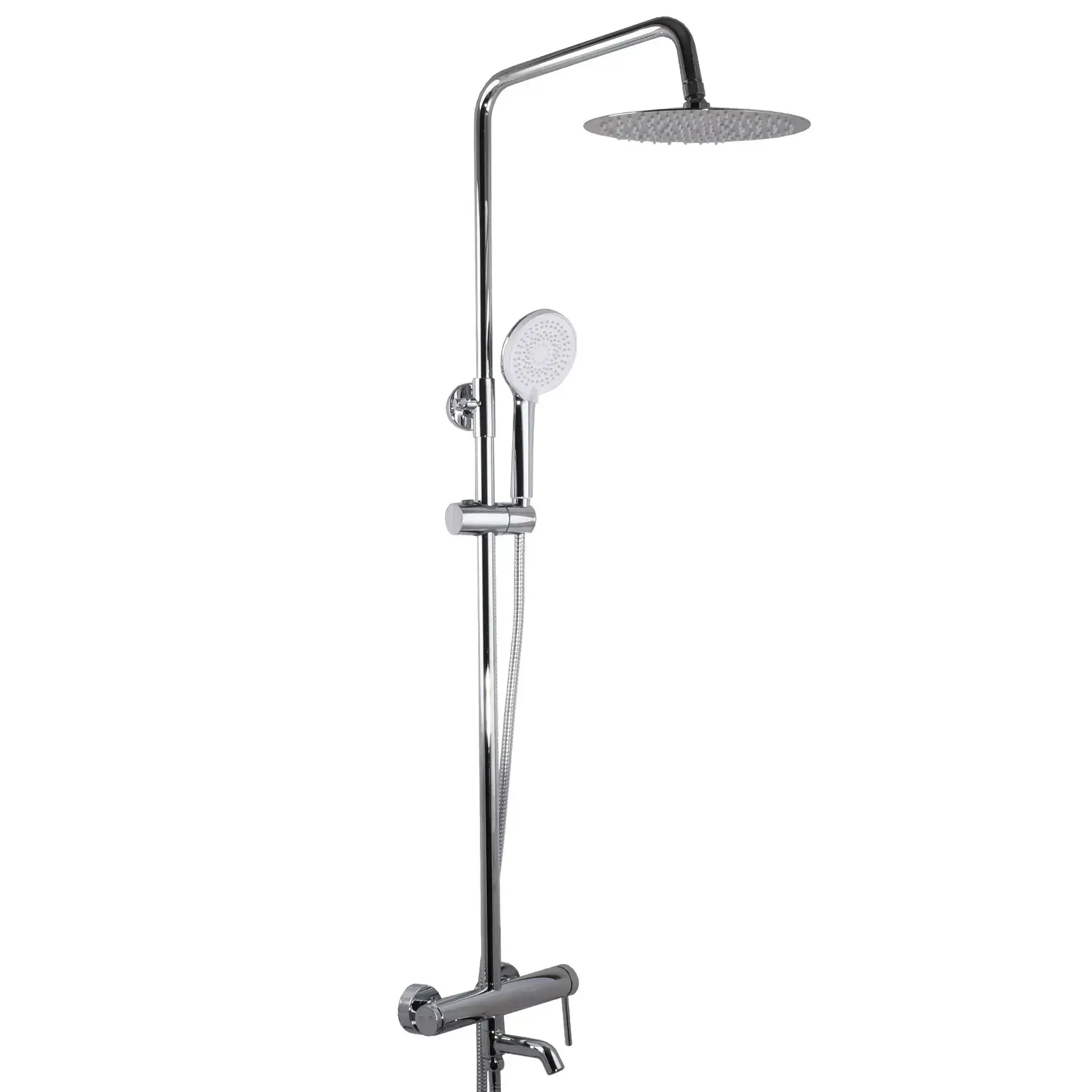 AKD60375 Душевая система Topaz Loft TLF c изливом, латунь, хром (32102-H75)