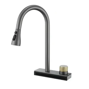 Смеситель для кухни Slat однорычажный, графит (SAT-40201GG)