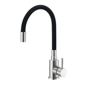 Смеситель для кухни Slat однорычажный, черный/хром (MLT-40103VR(B))