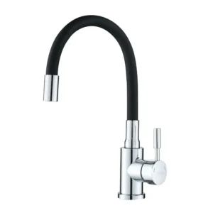 Смеситель для кухни Slat однорычажный, черный/хром (MLT-40101CR(B))