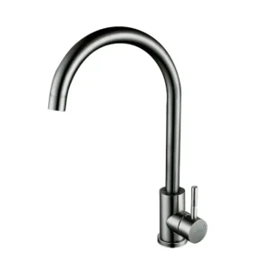 Смеситель для кухни Wezer однорычажный, графит (EKO4A-01-GUNGREY)