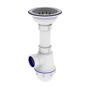 Сифон для раковины Kronoplast 3 1/2" пластик, белый (STE10080043)