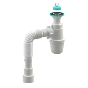 Сифон для мойки SoloPlast Т0115 Тюльпан 1 1/2″ пластик, белый