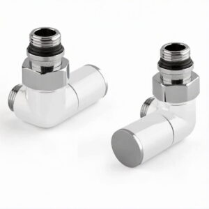 Краны для полотенцесушителей Vero 1/2" угловой, белый