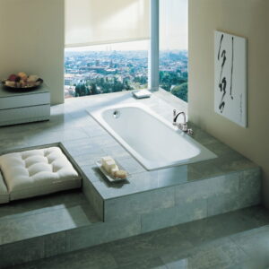 Ванна пристенная Roca Continental 170x70 чугунная, белая глянцевая (A21291100R)