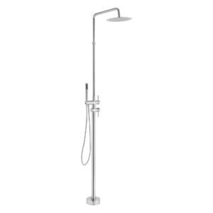 Душевая колонна Kroner Edelstahl Klassisch уличная, нержавеющая сталь, хром матовая (ESG080)