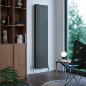 Дизайнерский радиатор Terma Forte V20 1800x366 вертикальный, черный
