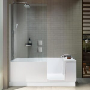 Ванна пристенная Duravit Shower + Bath 170x75 искусственный камень, белая глянцевая (700403000000000)