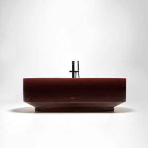 Ванна отдельностоящая Antonio Lupi Borghi 180x75 прозрачная смола, коричневая глянцевая (BORGHI180_Barrique)