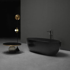 Ванна отдельностоящая Antonio Lupi Reflex Fume 167x86 смола, черная глянцевая (REFLEX_Fume)