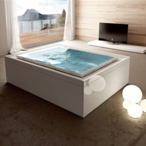 Ванна гидромассажная Treesse Fusion 230x180 акриловая, белая глянцевая (V863D)