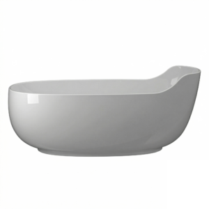 Ванна отдельностоящая Globo Olivia 176x90 искусственный камень, белая глянцевая (VAOLBI)