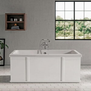 Ванна отдельностоящая Gaia Allen 170x81 чугунная, белая глянцевая (VRG1400BI)